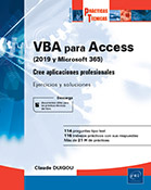 VBA para Access (2019 y Office 365) - Cree aplicaciones profesionales : Ejercicios y correcciones