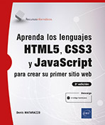 Aprenda los lenguajes HTML5, CSS3 y JavaScript para crear su primer sitio web (2ª edición) 